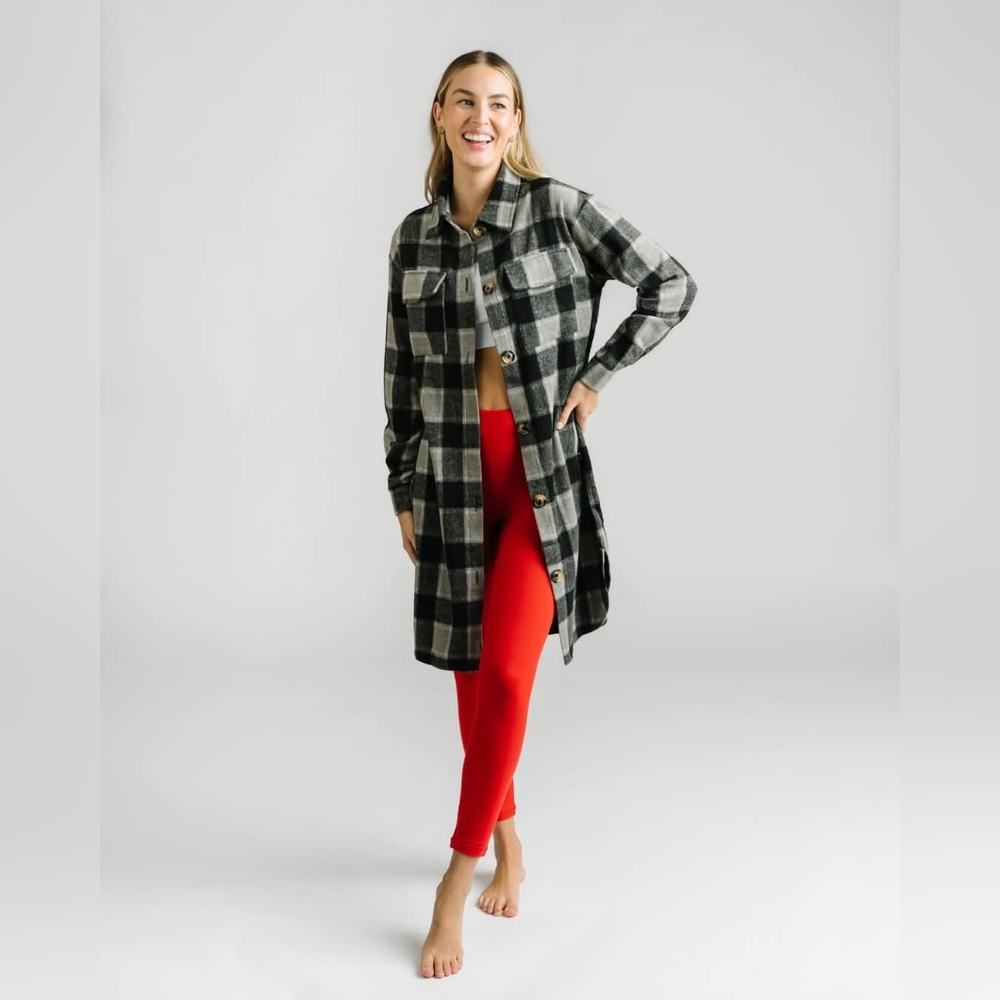 ZYIA Gray Taggart Shirt Jacket